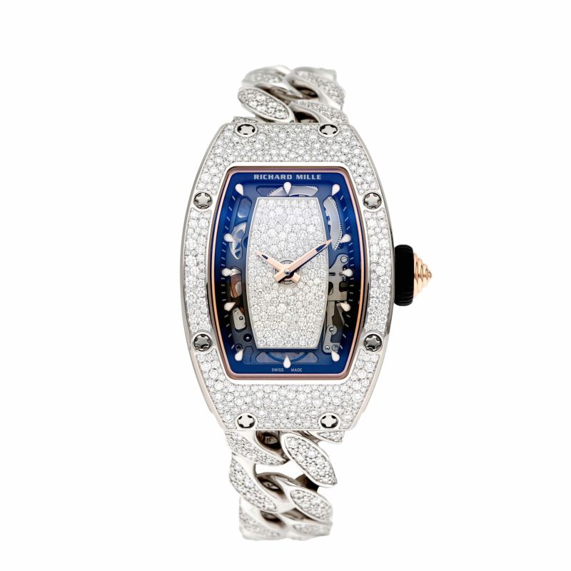 新品】リシャール ミル 時計 RM07-01 WG ダイアモンド/スケルトン文字